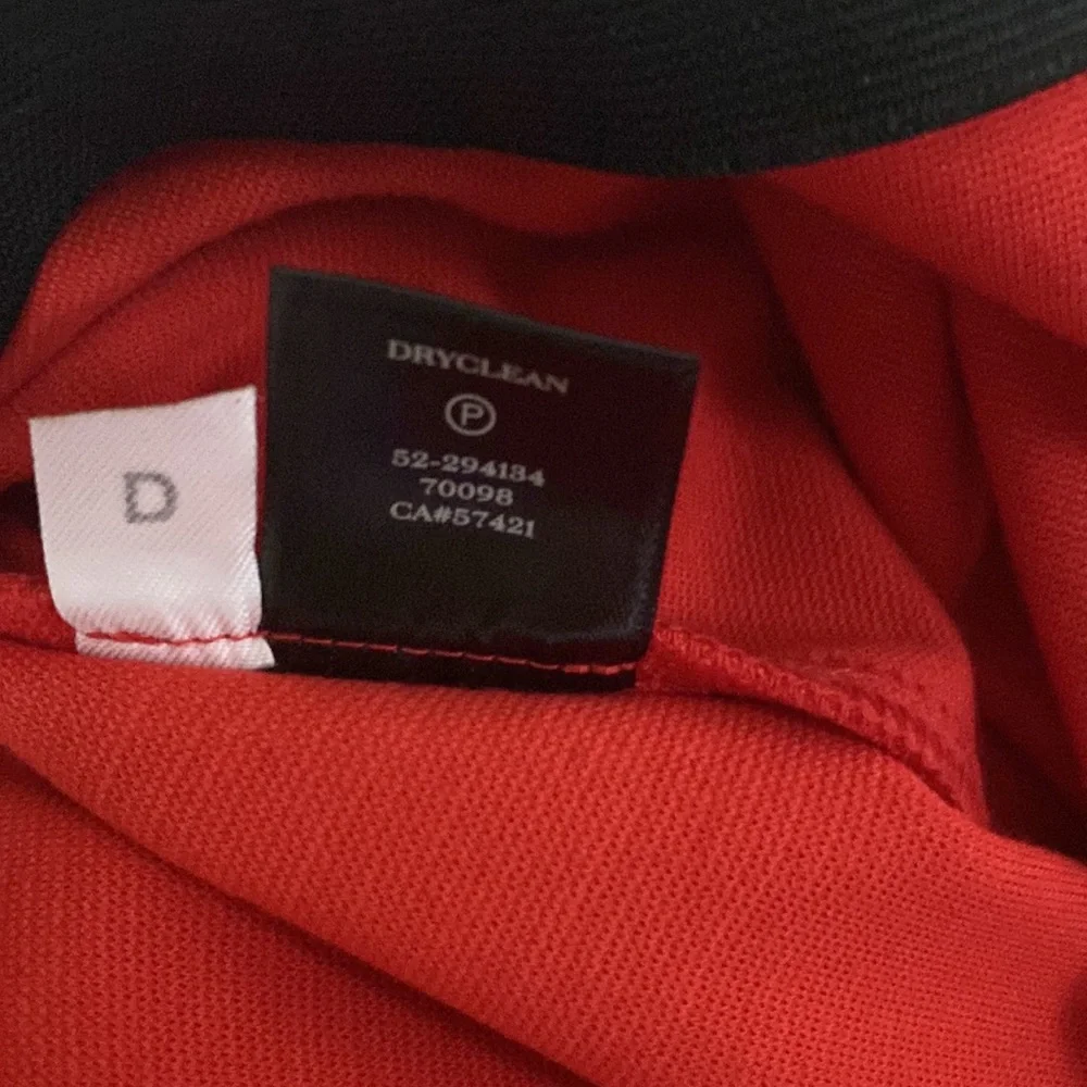 Ann Taylor Red Ponte Knit Pencil Midi Skirt